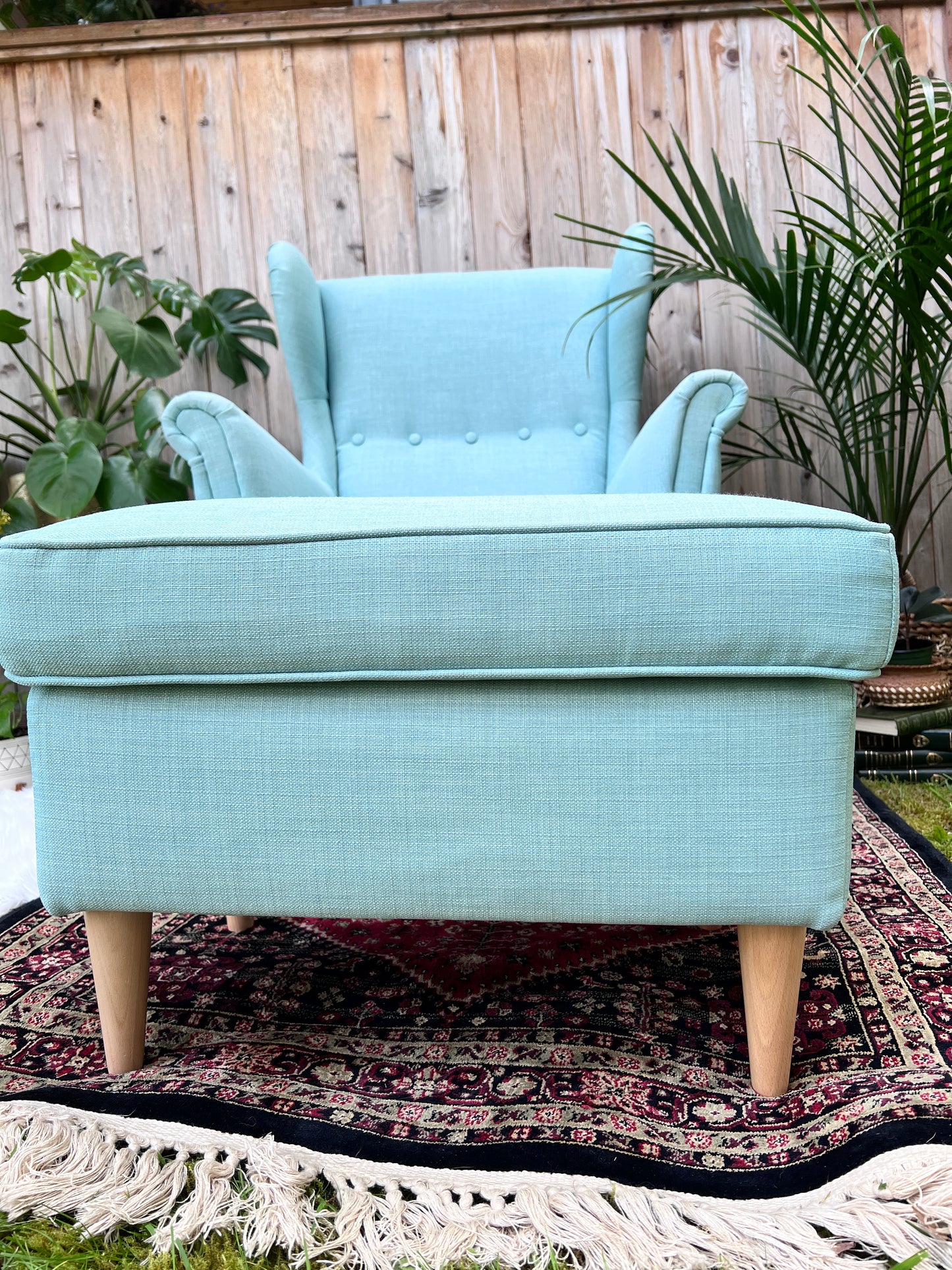 The Strandmon Armchair & Ottoman