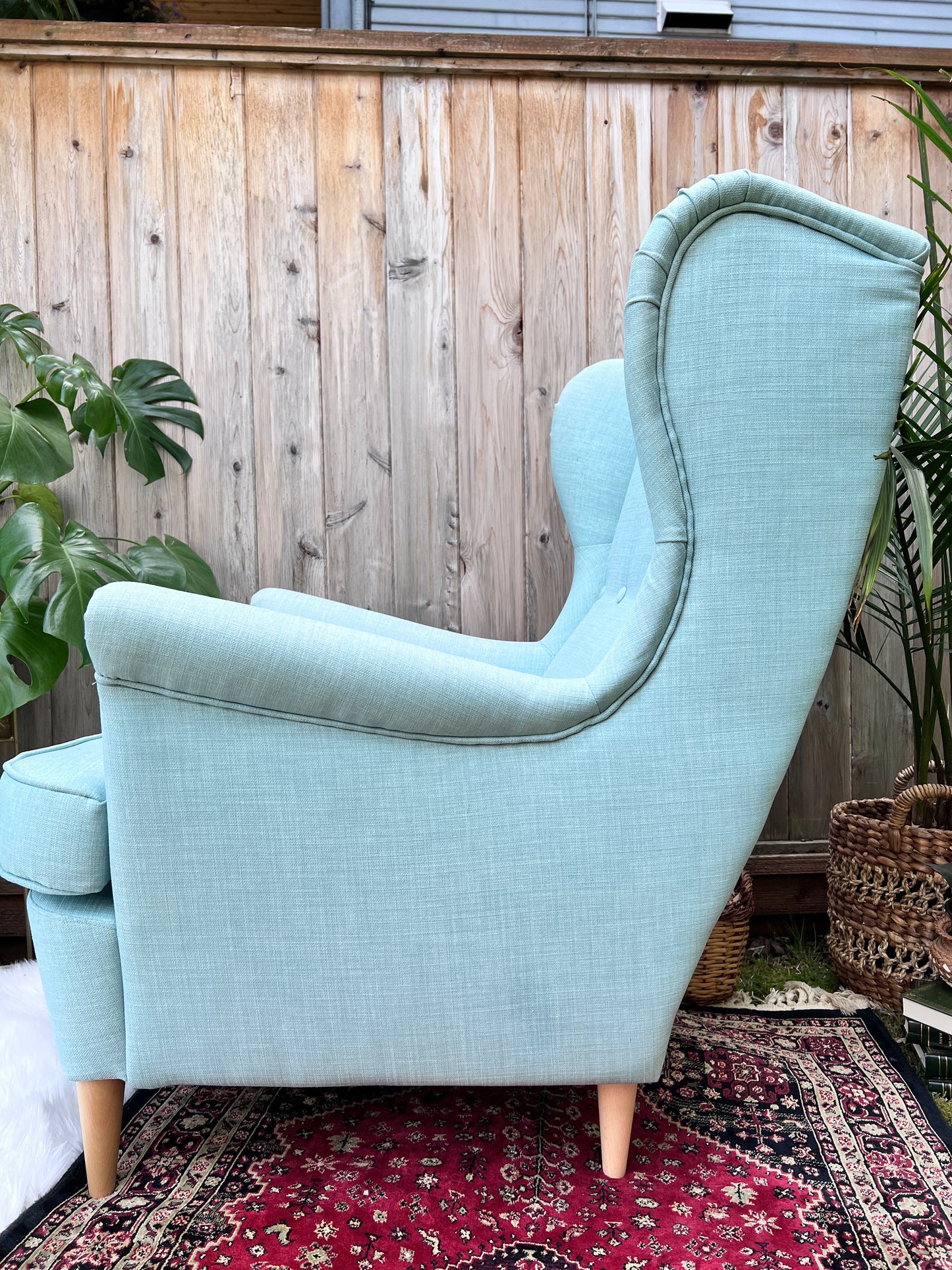 The Strandmon Armchair & Ottoman