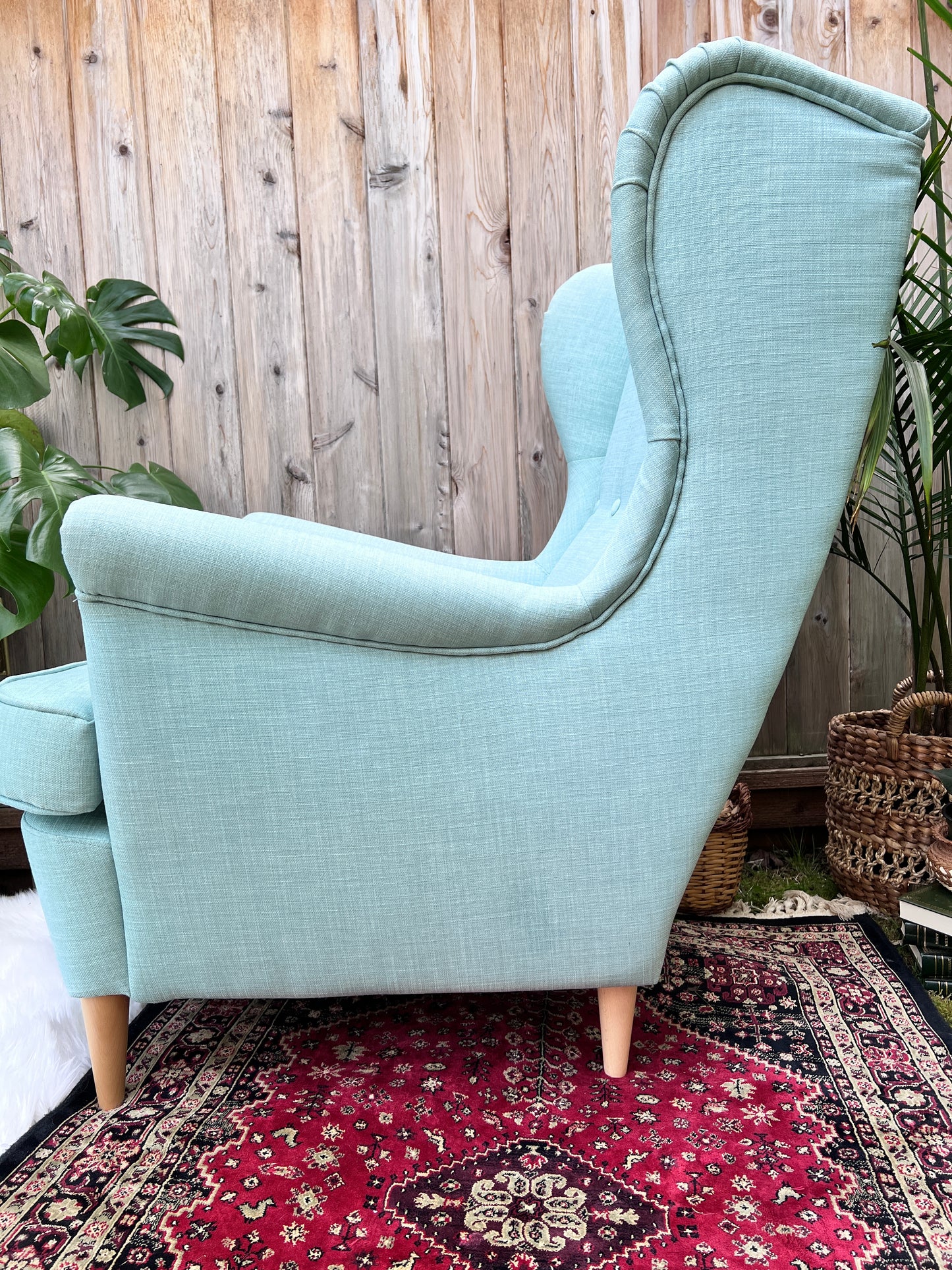 The Strandmon Armchair & Ottoman