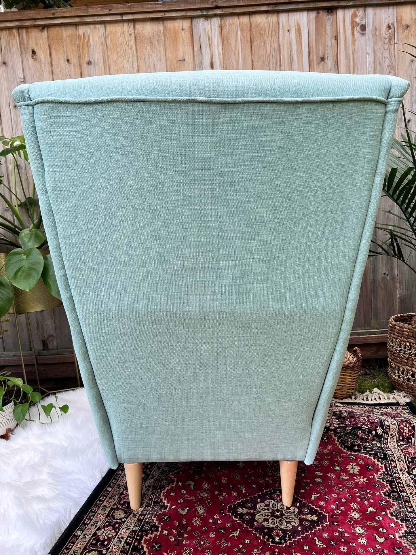 The Strandmon Armchair & Ottoman