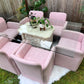 The Pink Chiclet Dining Set