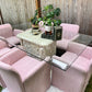 The Pink Chiclet Dining Set