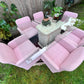 The Pink Chiclet Dining Set