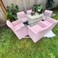 The Pink Chiclet Dining Set