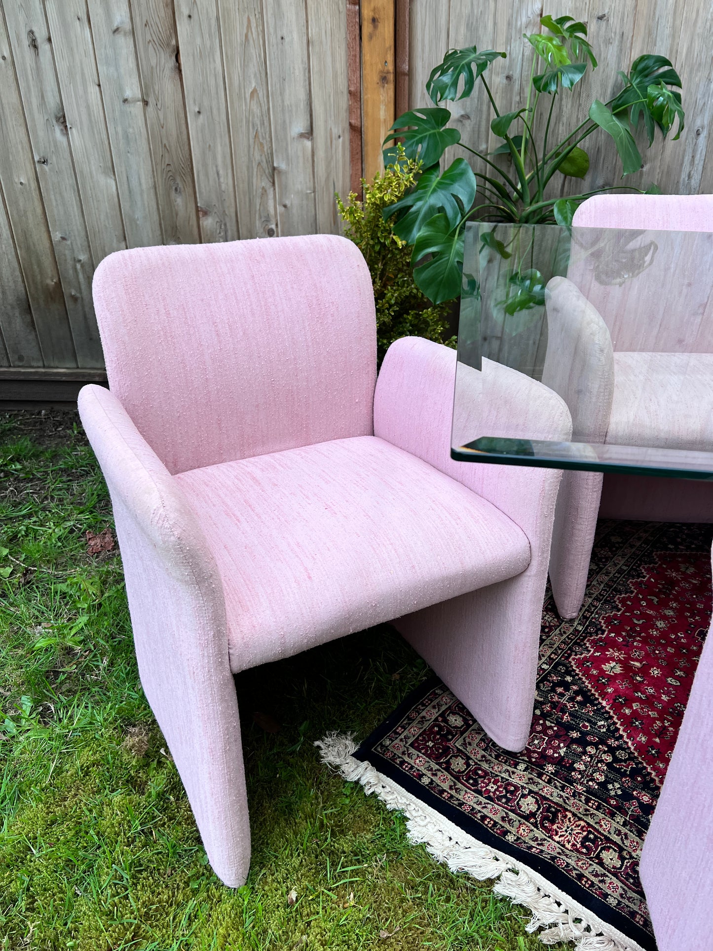 The Pink Chiclet Dining Set
