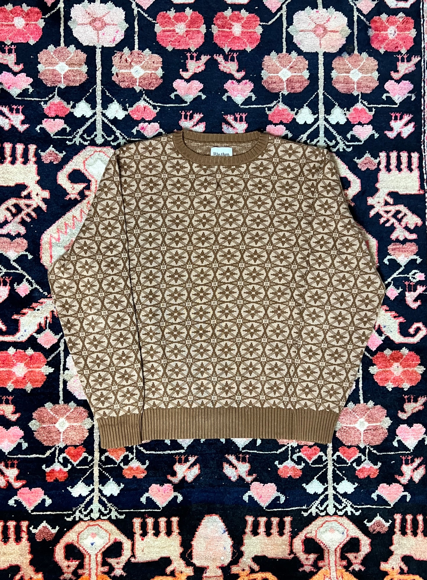Abstract Brown Sweatshirt
