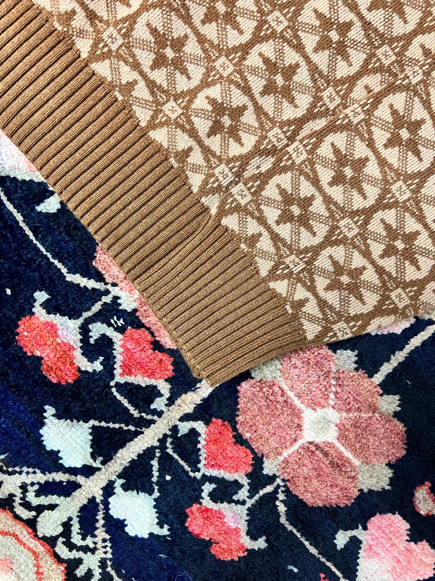 Abstract Brown Sweatshirt