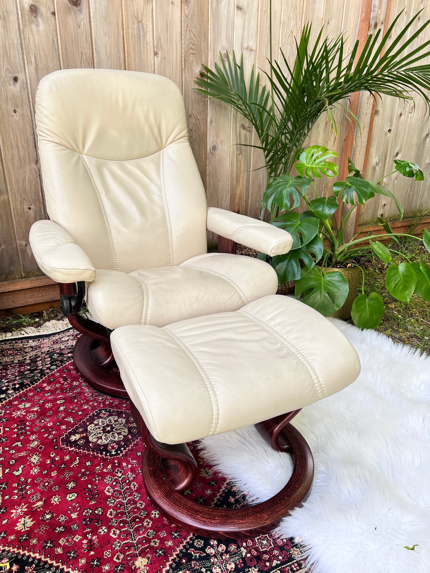 The Ekornes Stressless Consul Recliner & Ottoman