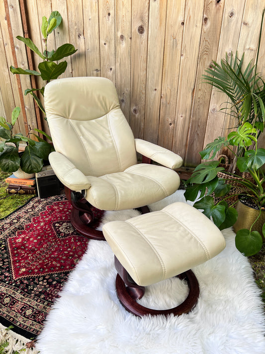 The Ekornes Stressless Consul Recliner & Ottoman