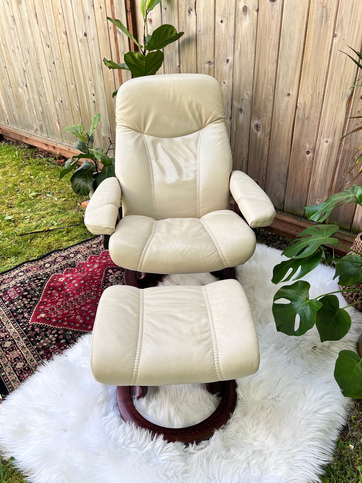 The Ekornes Stressless Consul Recliner & Ottoman