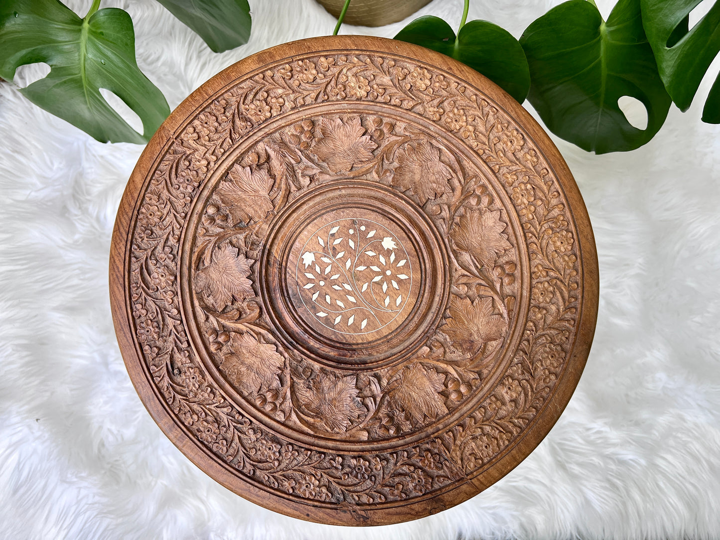 The Naya Carved Table