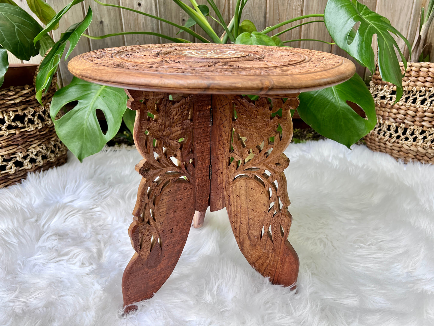 The Naya Carved Table