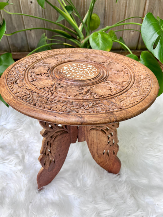 The Naya Carved Table