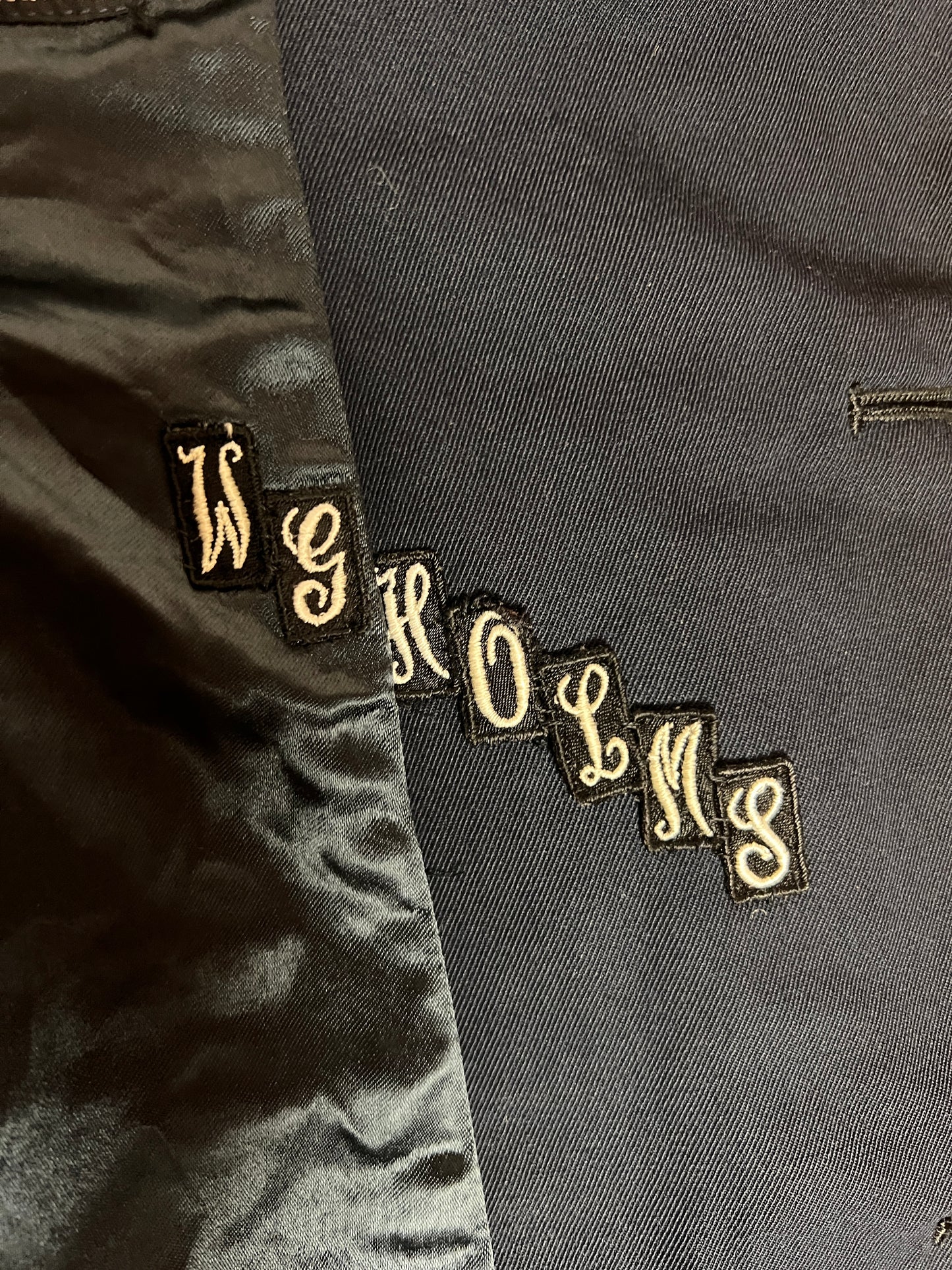 Vintage Navy Blue Mackintosh Overcoat