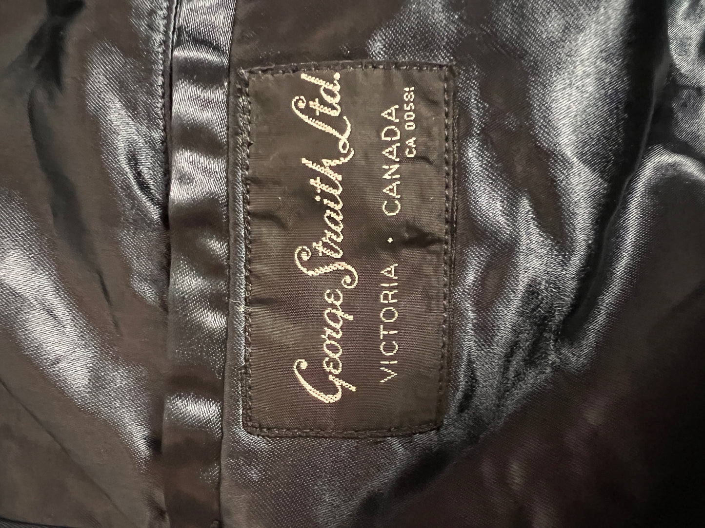Vintage Navy Blue Mackintosh Overcoat