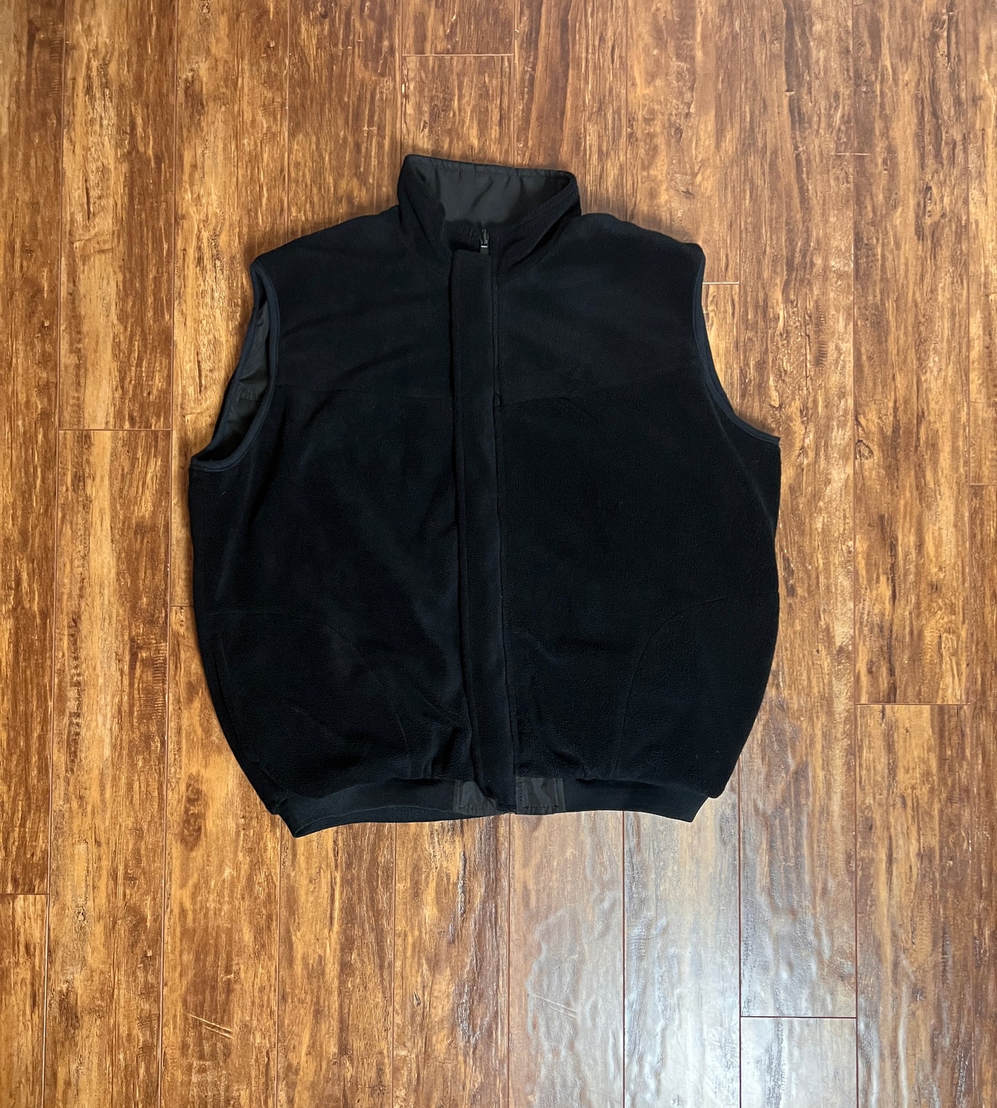 Black Reversible Fleece Vest
