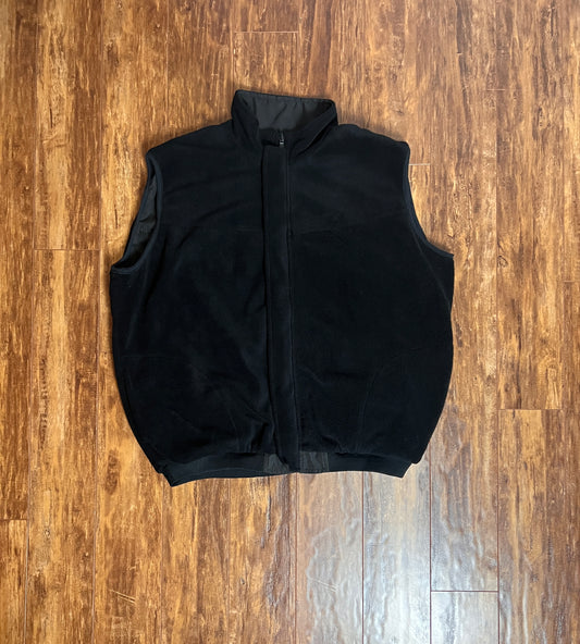 Black Reversible Fleece Vest