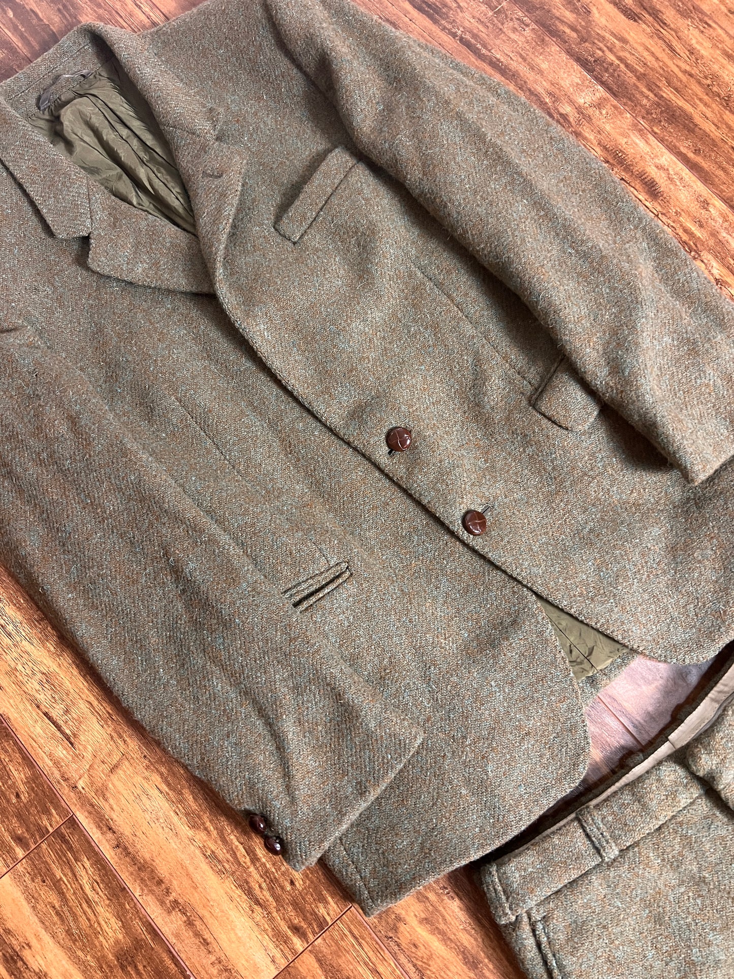 Harris Tweed Wool 3 Piece Suit