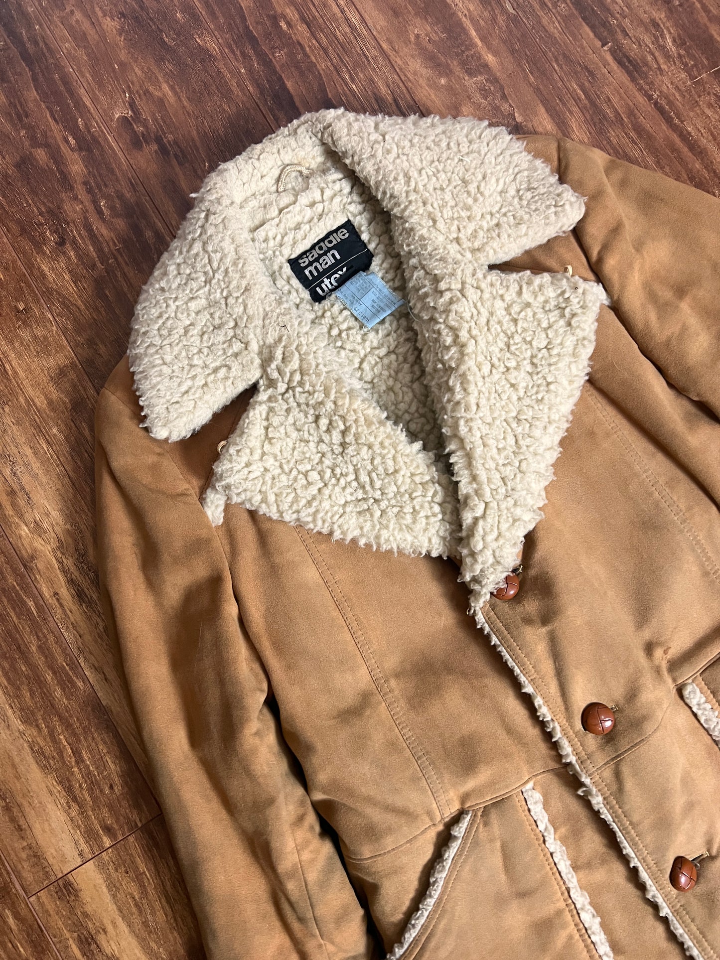 Vintage Shearling Suede Jacket