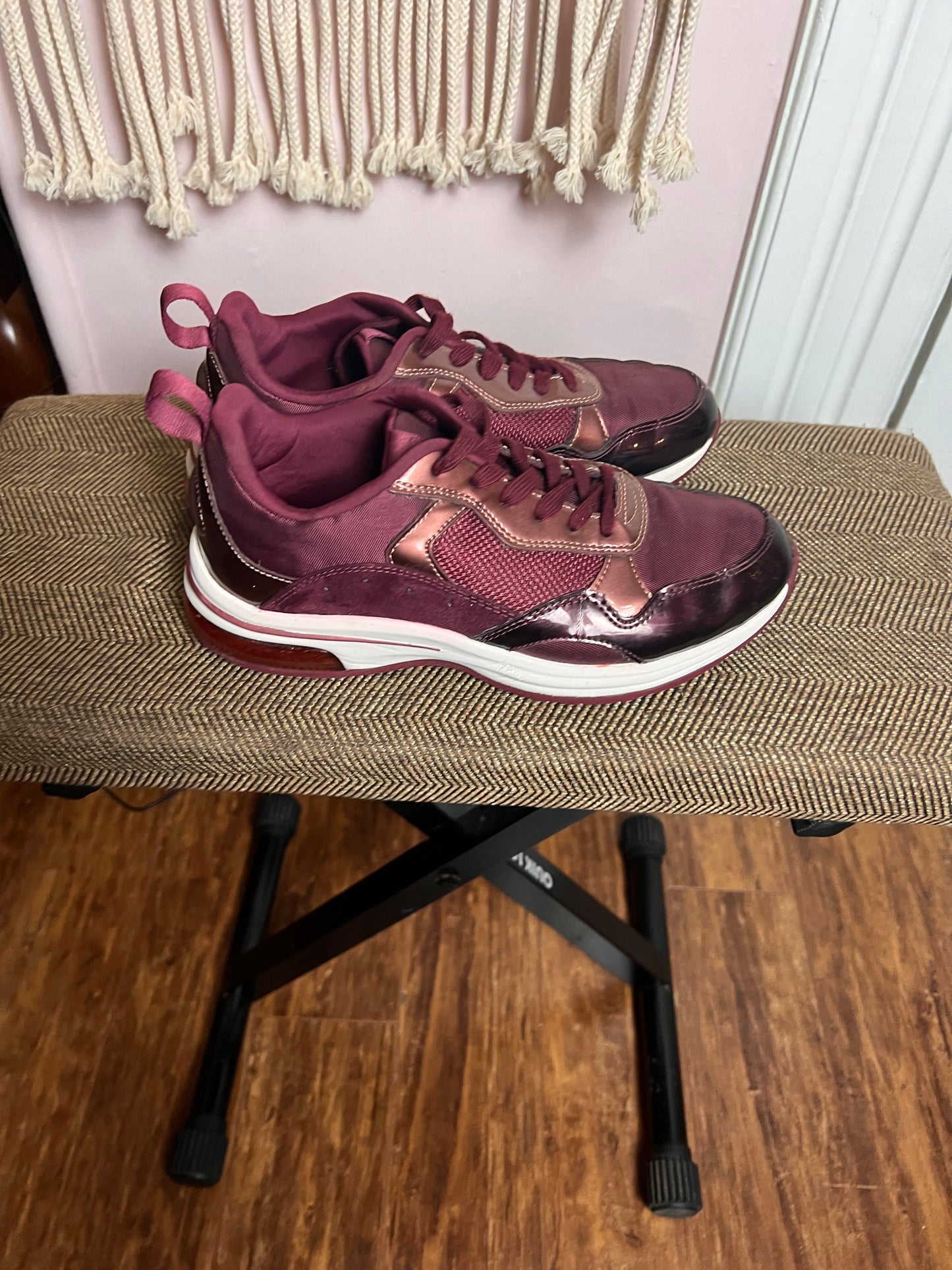 Burgundy Running Shoes