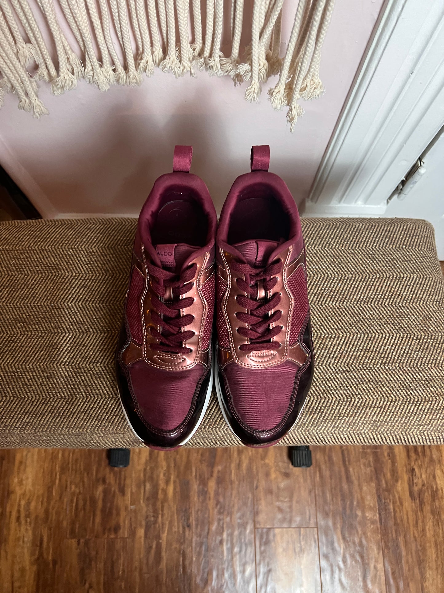 Burgundy Running Shoes
