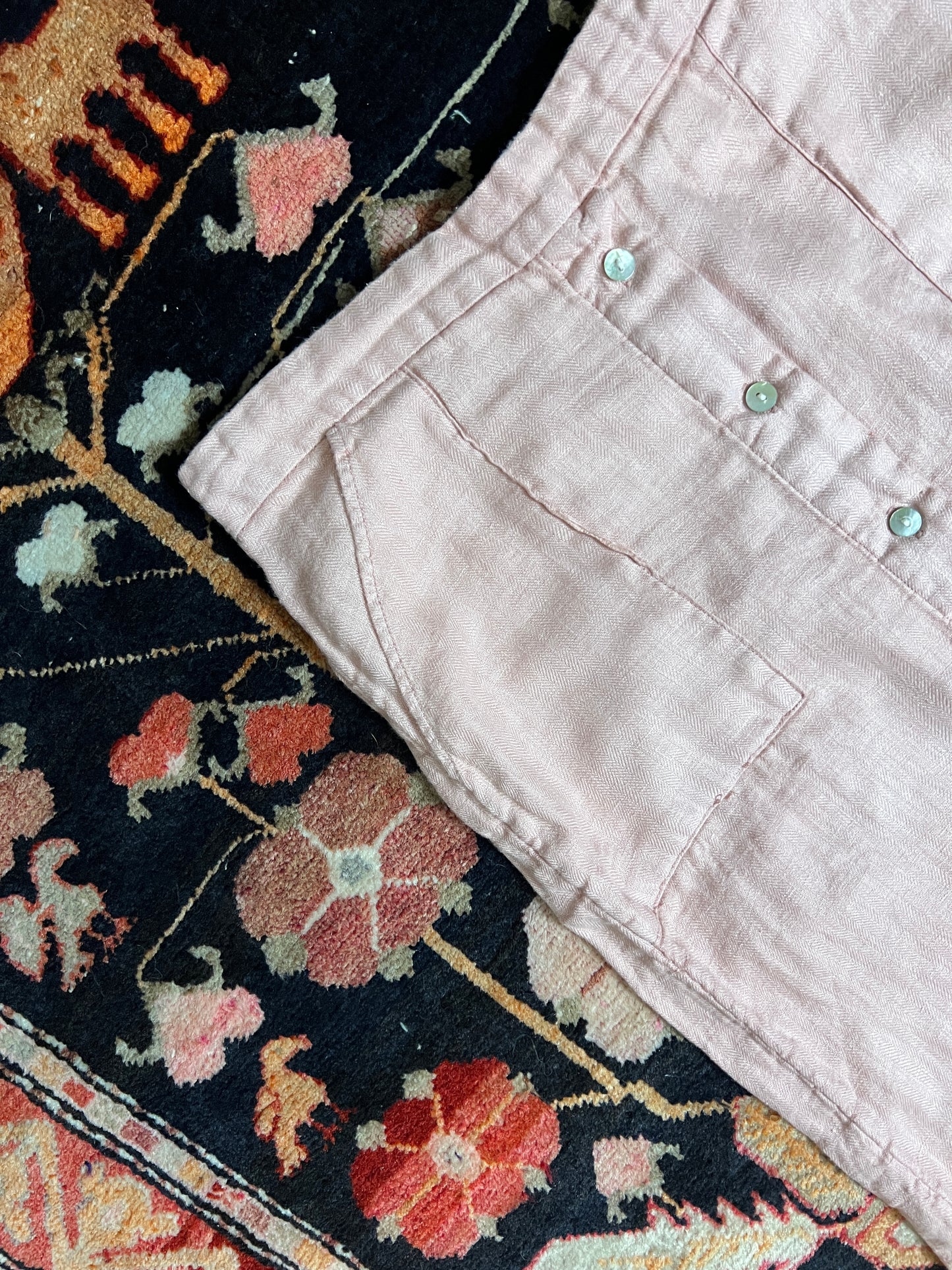 The Pink Linen Skirt