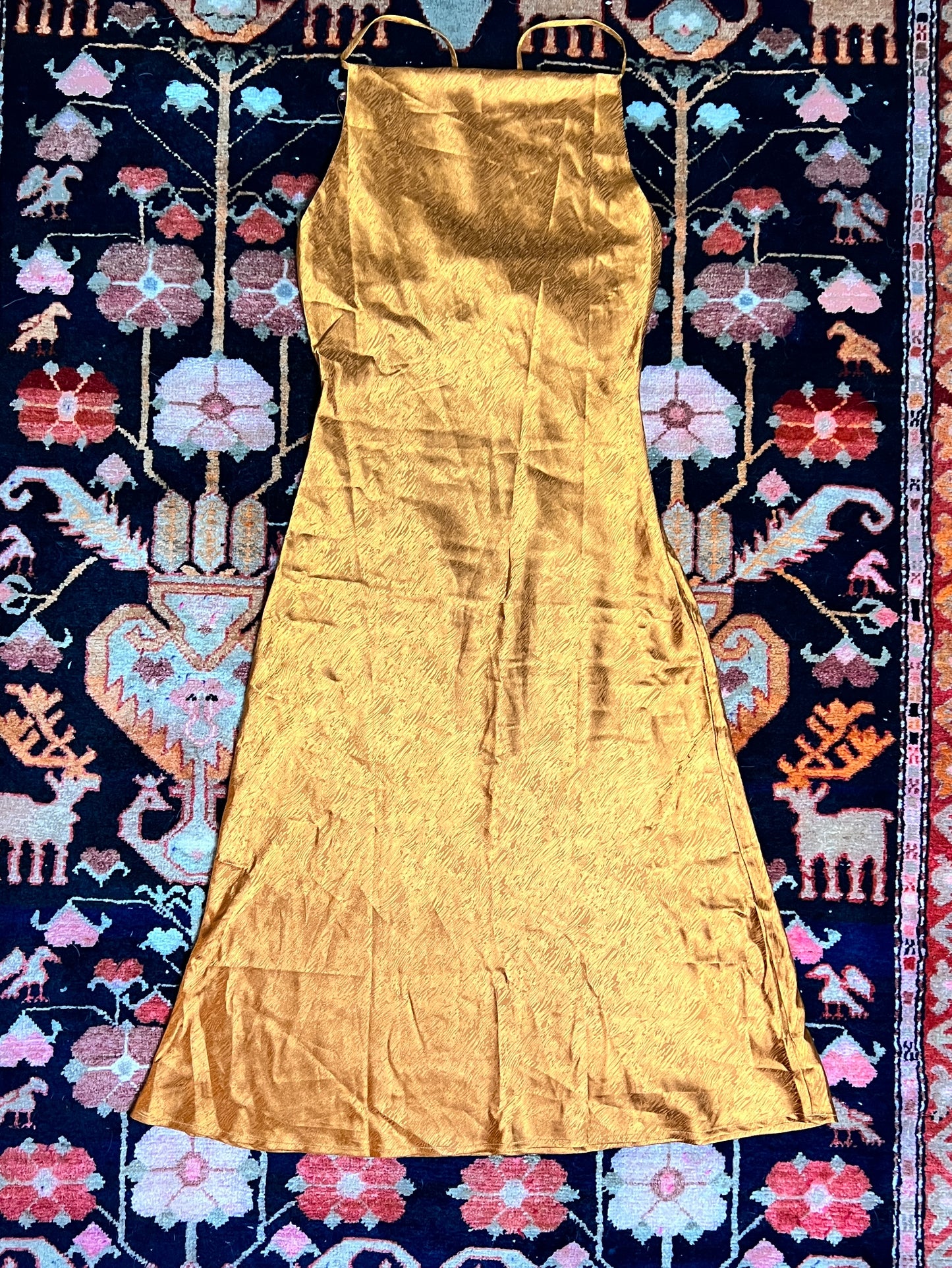 Orange Slip Dress