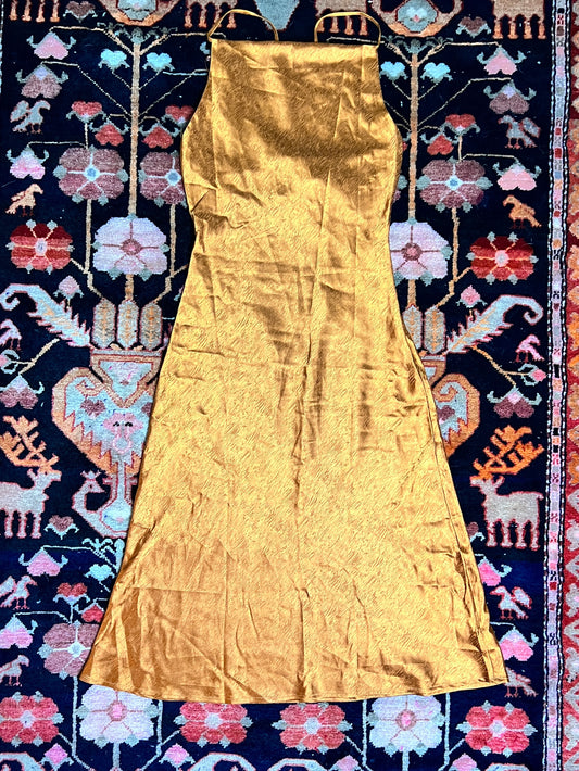 Orange Slip Dress
