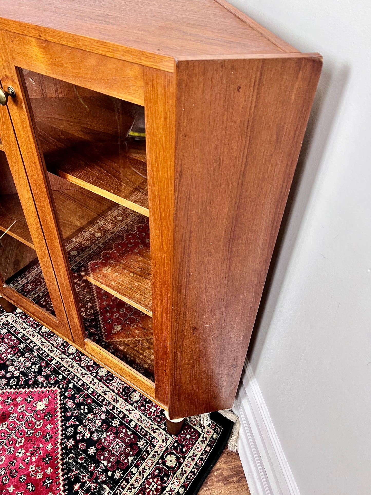 The Ingrid Teak Corner Cabinet