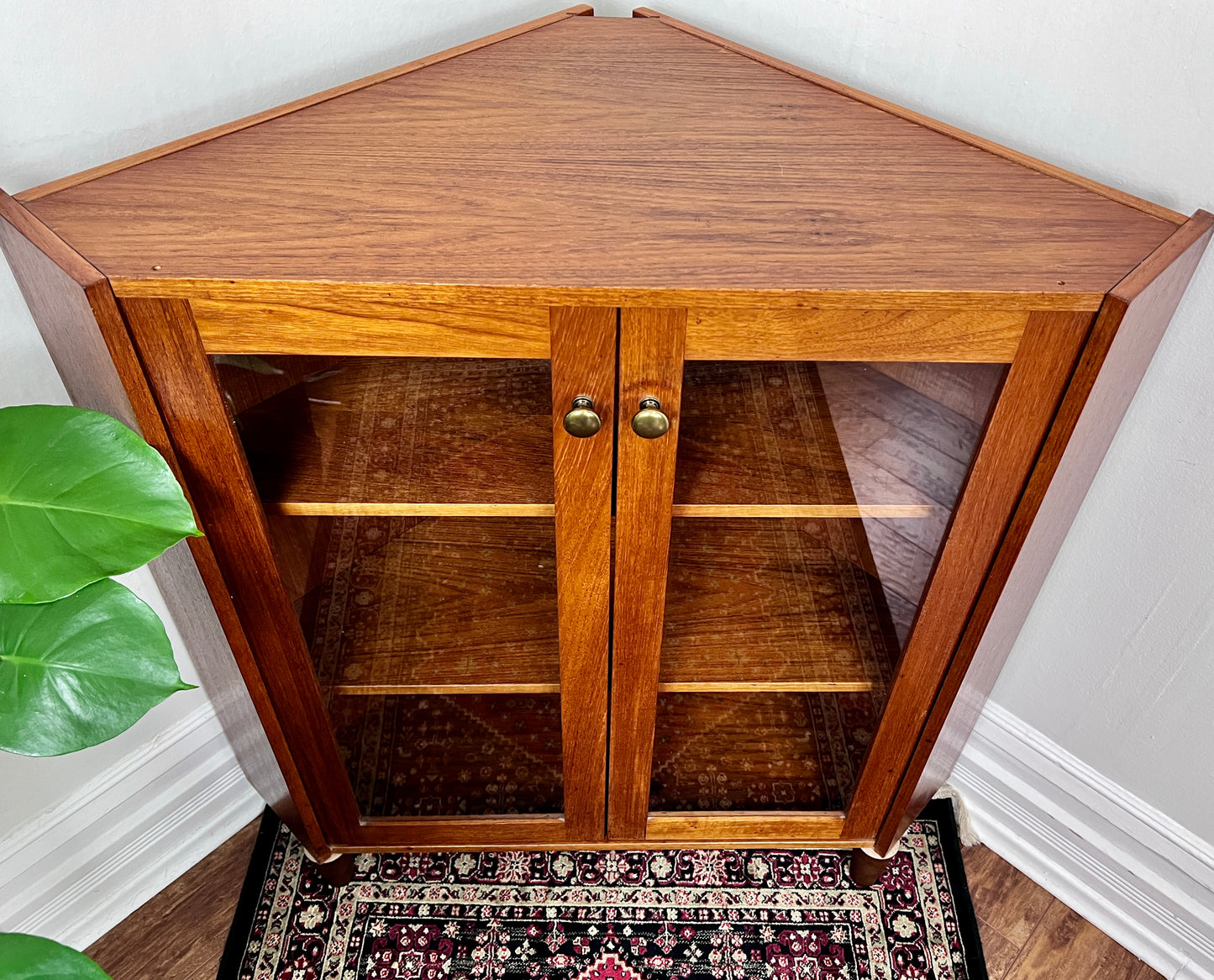 The Ingrid Teak Corner Cabinet