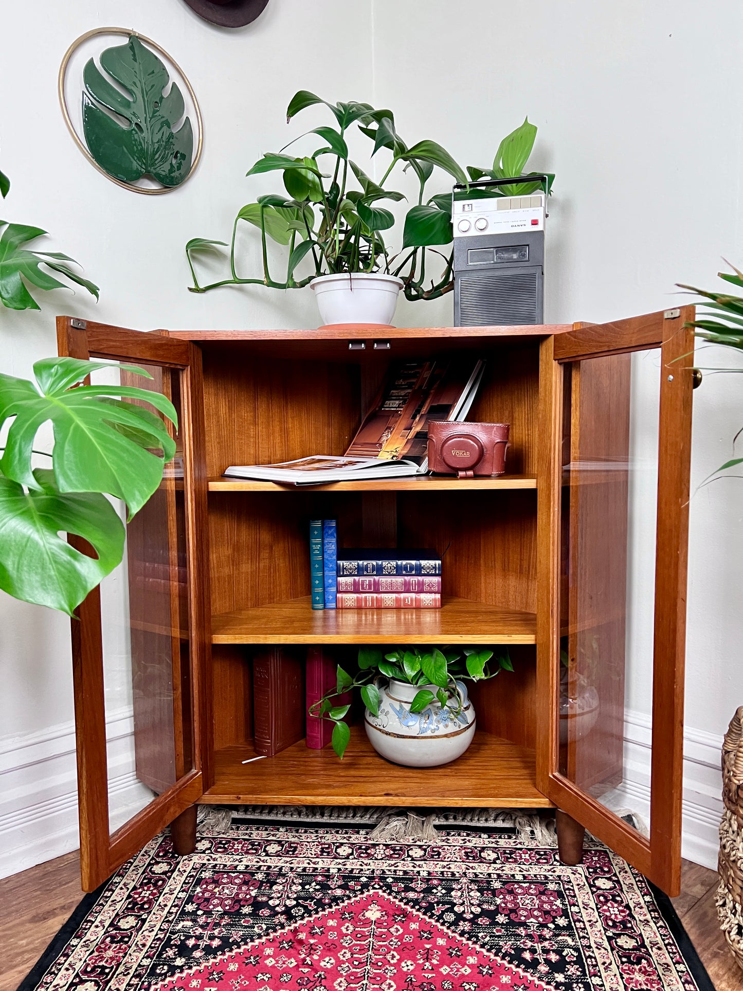 The Ingrid Teak Corner Cabinet