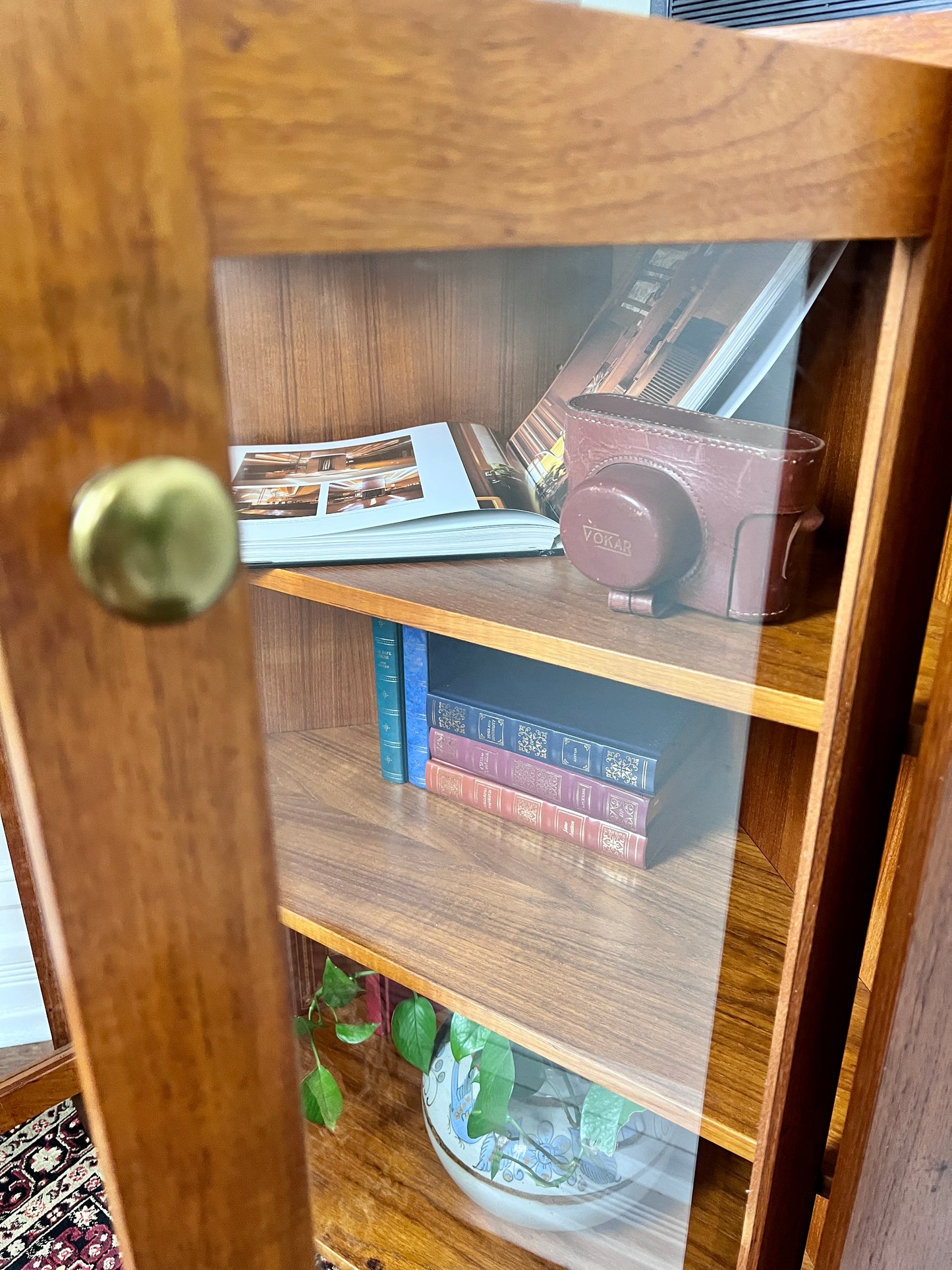 The Ingrid Teak Corner Cabinet