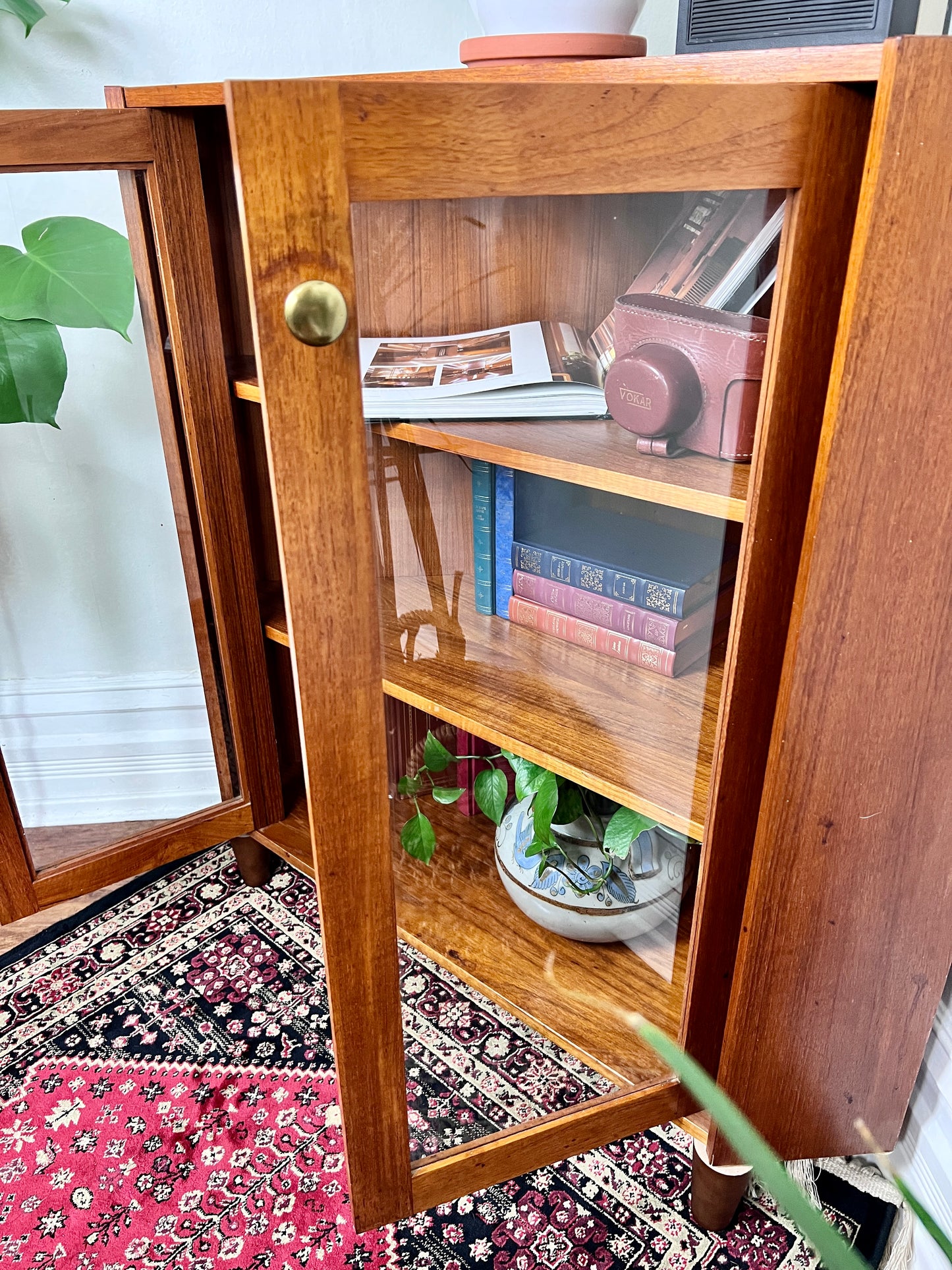 The Ingrid Teak Corner Cabinet