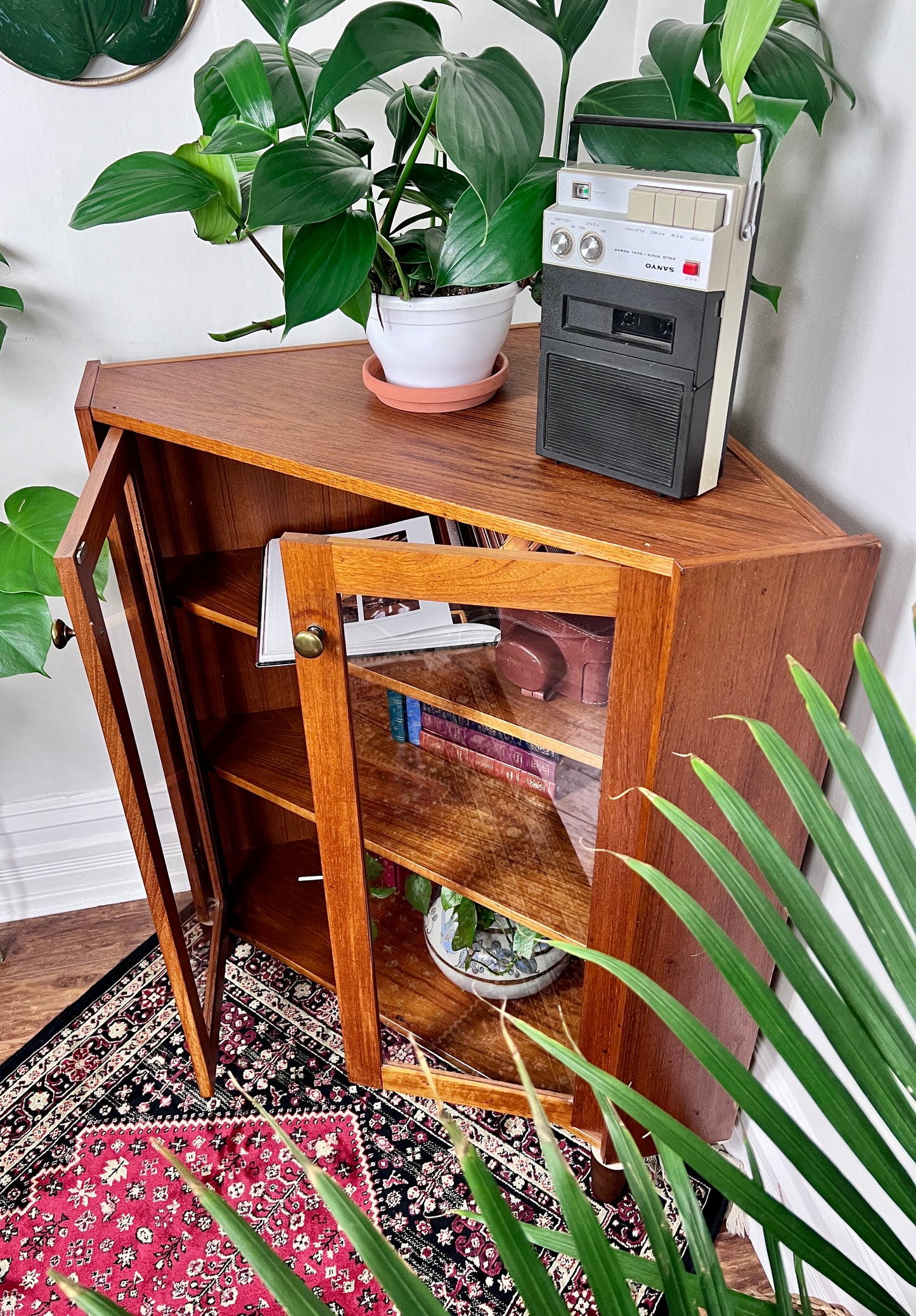 The Ingrid Teak Corner Cabinet