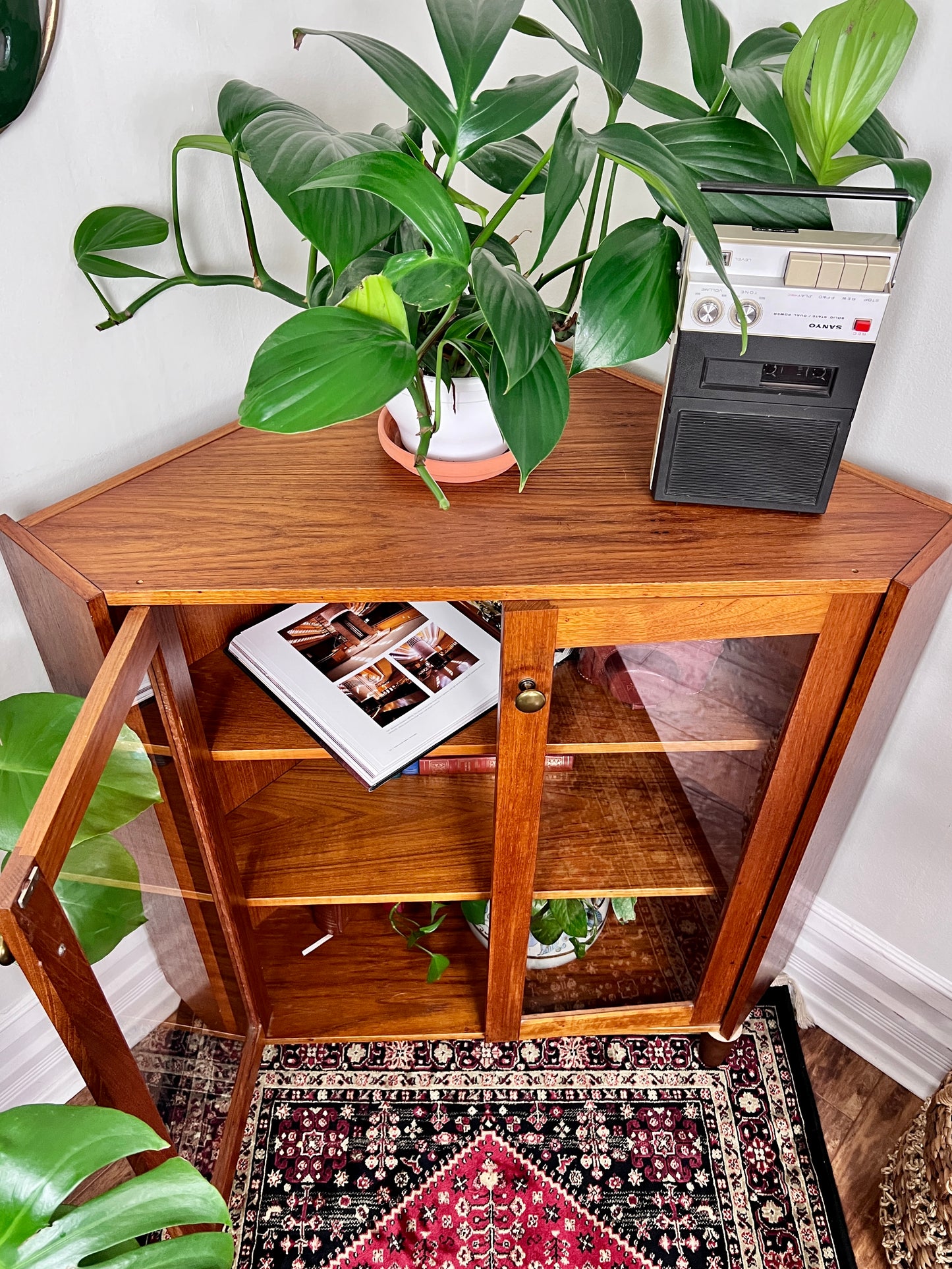 The Ingrid Teak Corner Cabinet