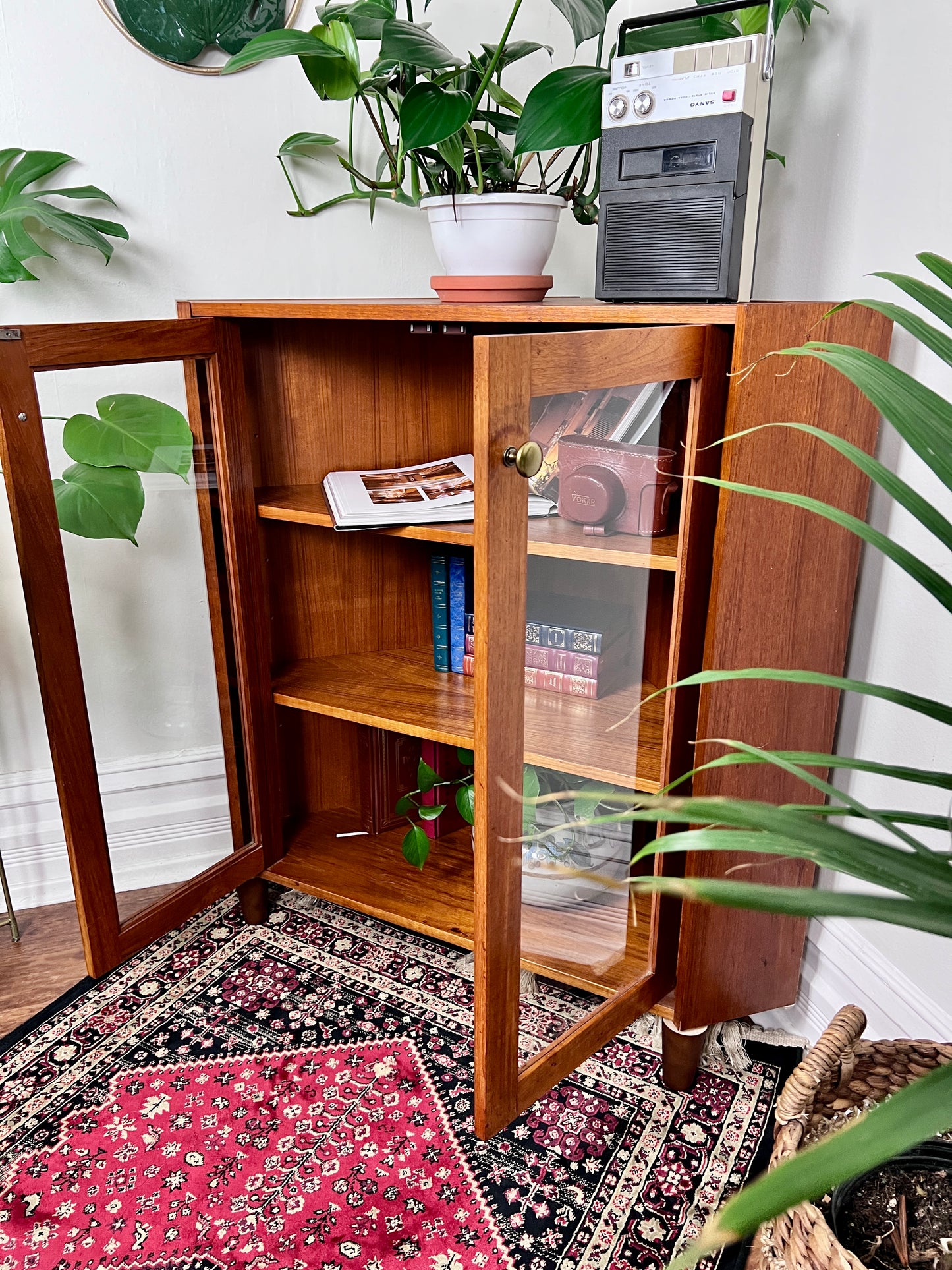The Ingrid Teak Corner Cabinet