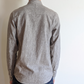 Workwear Shirt Grey Hemp Mens Elbow Patch