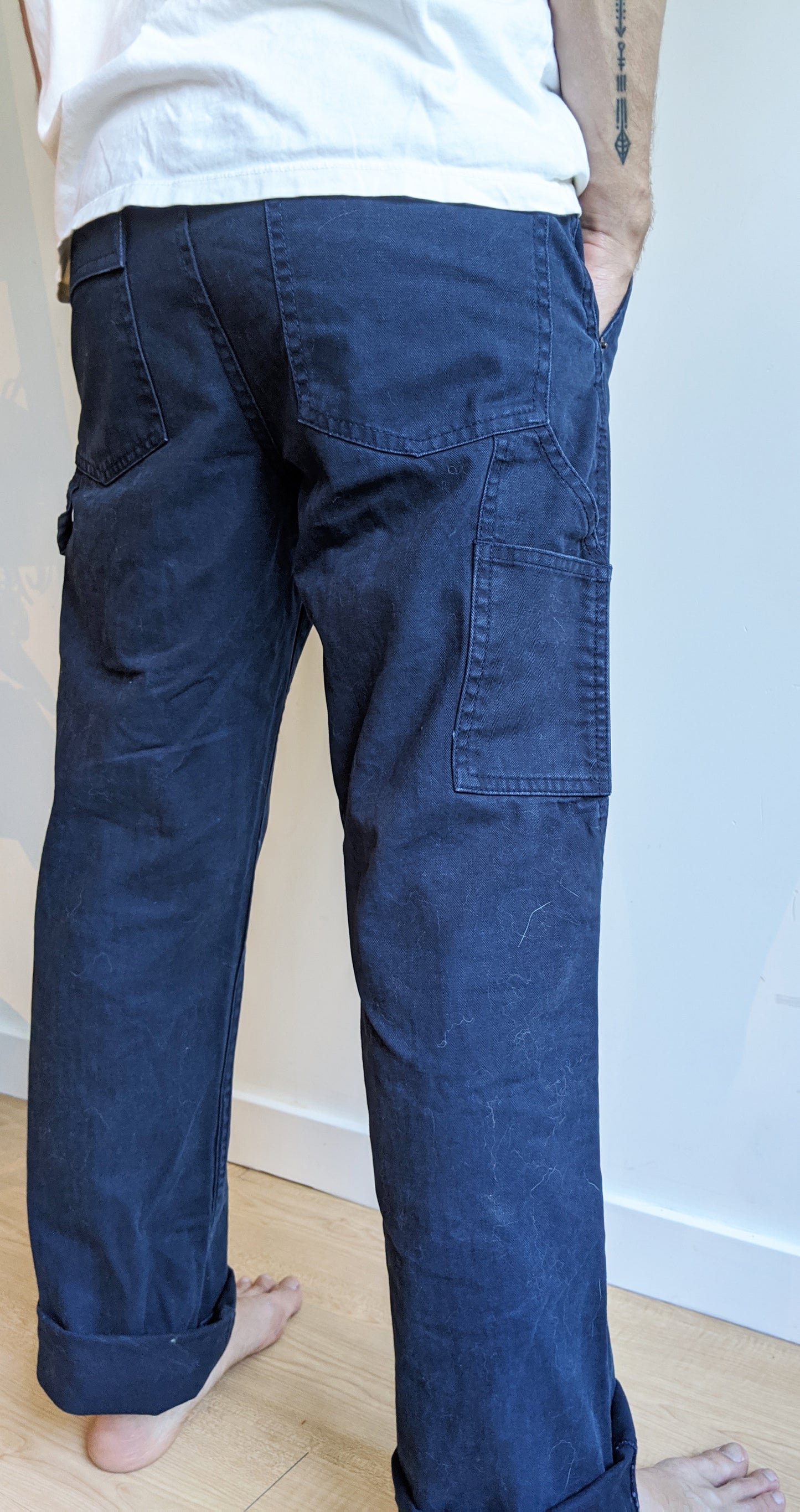 Mens Brixton Carpenter Pants Blue