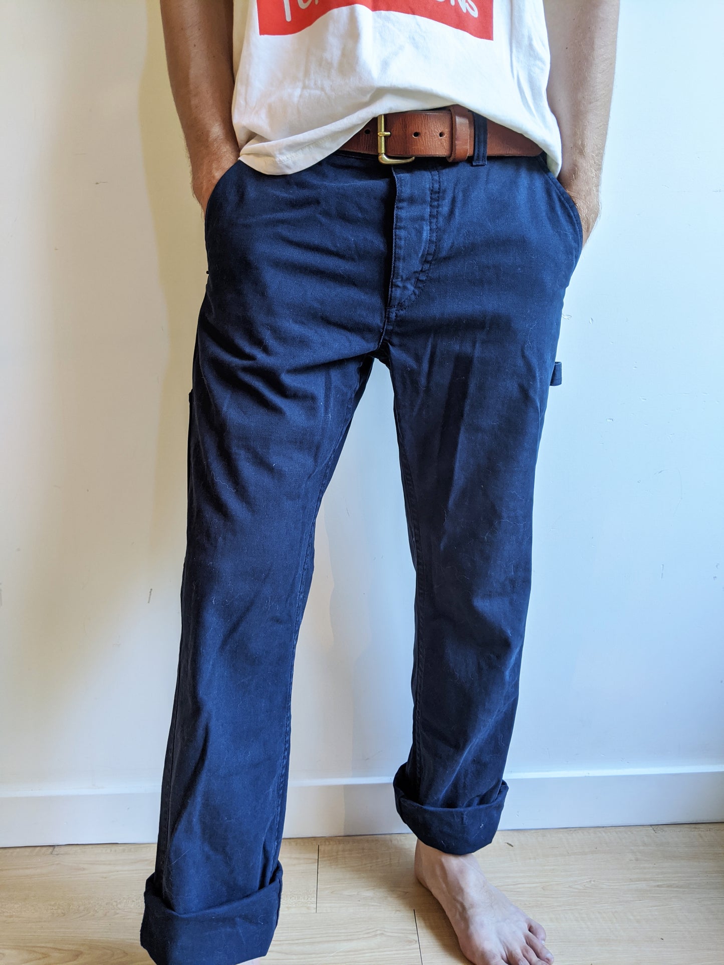 Mens Brixton Carpenter Pants Blue