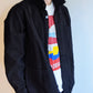 Chore Jacket Coat Men Denim Black 3 Pocket Yellow 