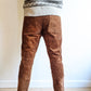 Corduroy Fatigue Pants Retro 70s Rusty Brown