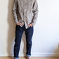 Workwear Shirt Grey Hemp Mens Elbow Patch