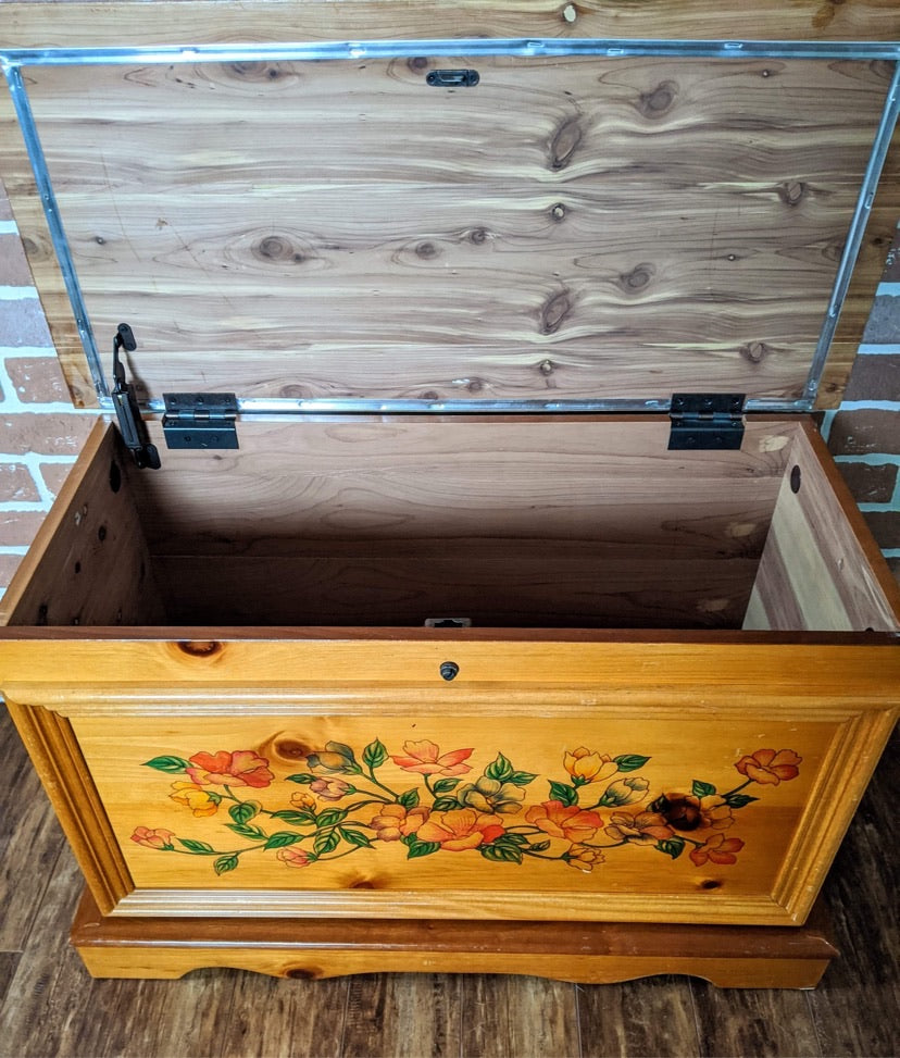 The Cecilia Cedar Blanket Box
