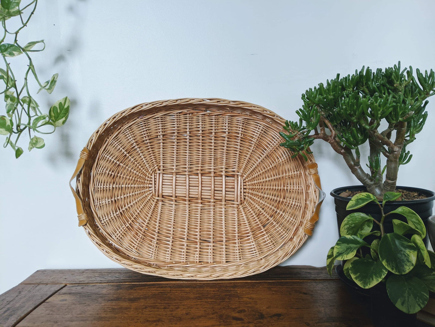 The Weston Wicker Tray