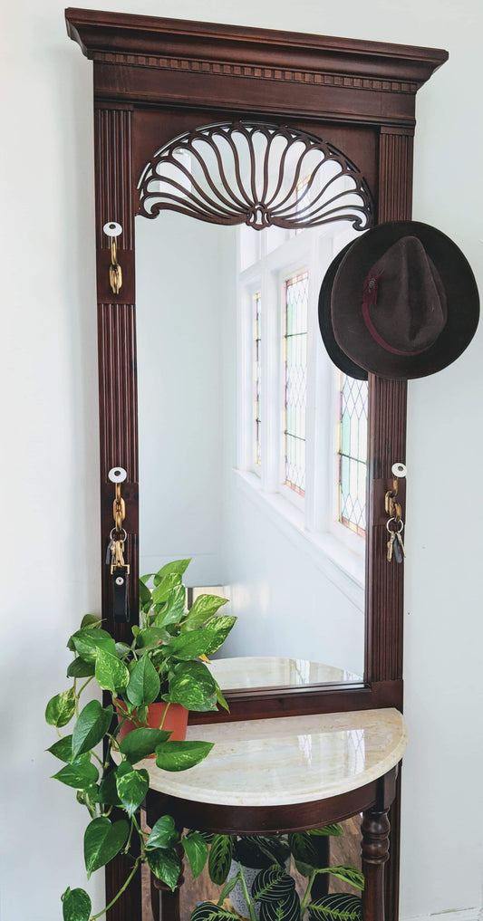 The Sunny Side Hallway Table W/ Mirror