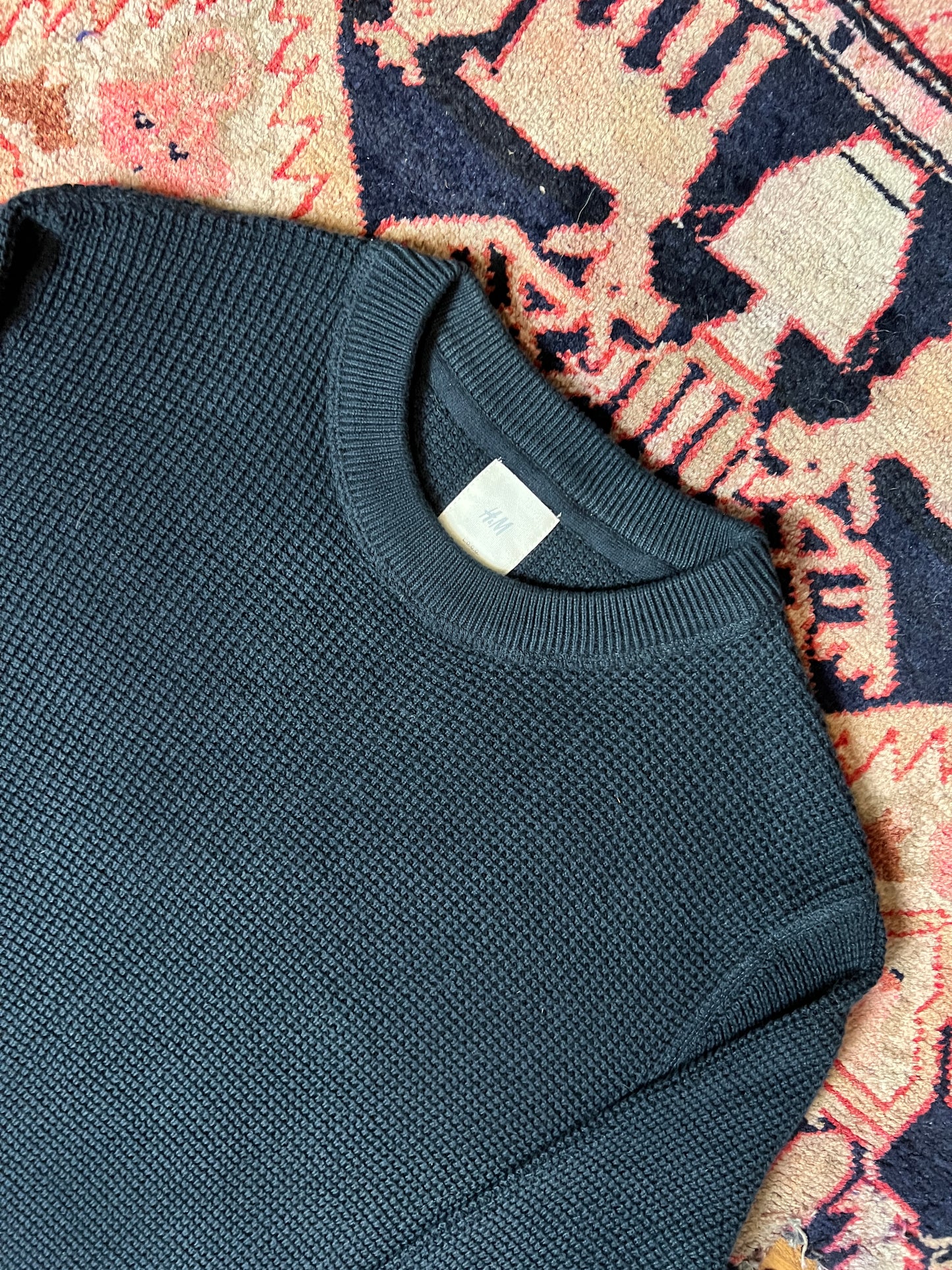Navy Cotton Crewneck