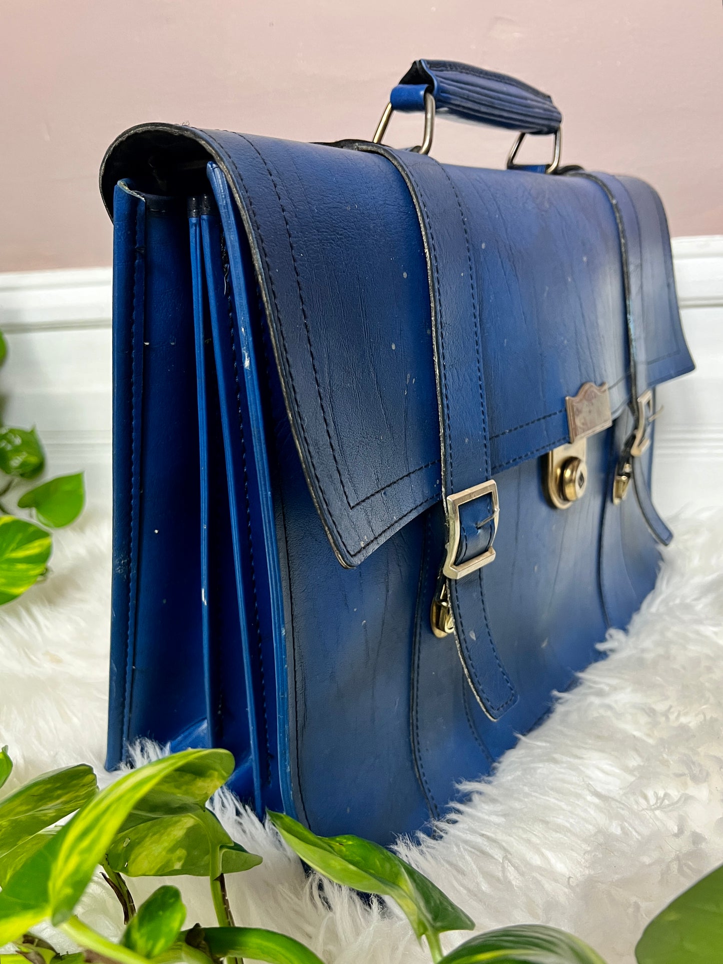 The Blue Leather Attaché
