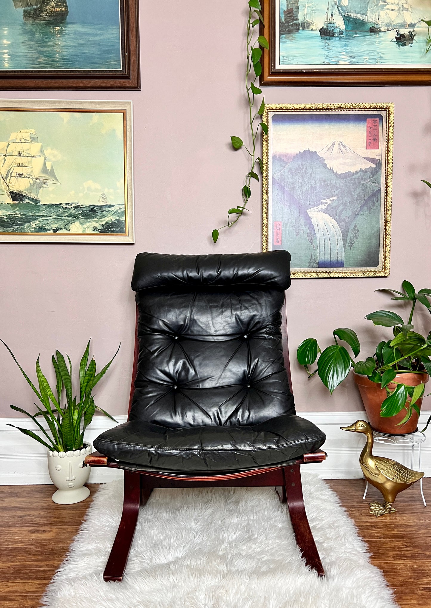 The Black Siesta Chair & Ottoman