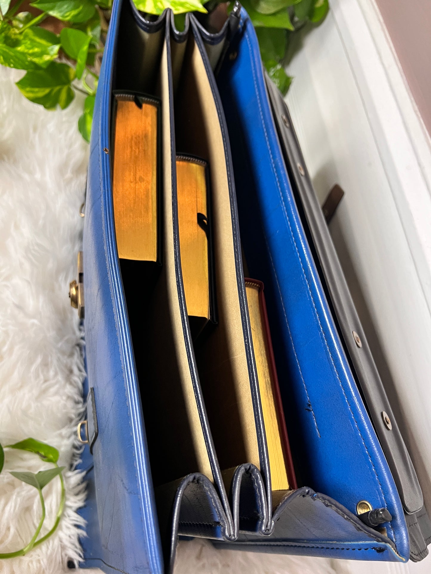 The Blue Leather Attaché