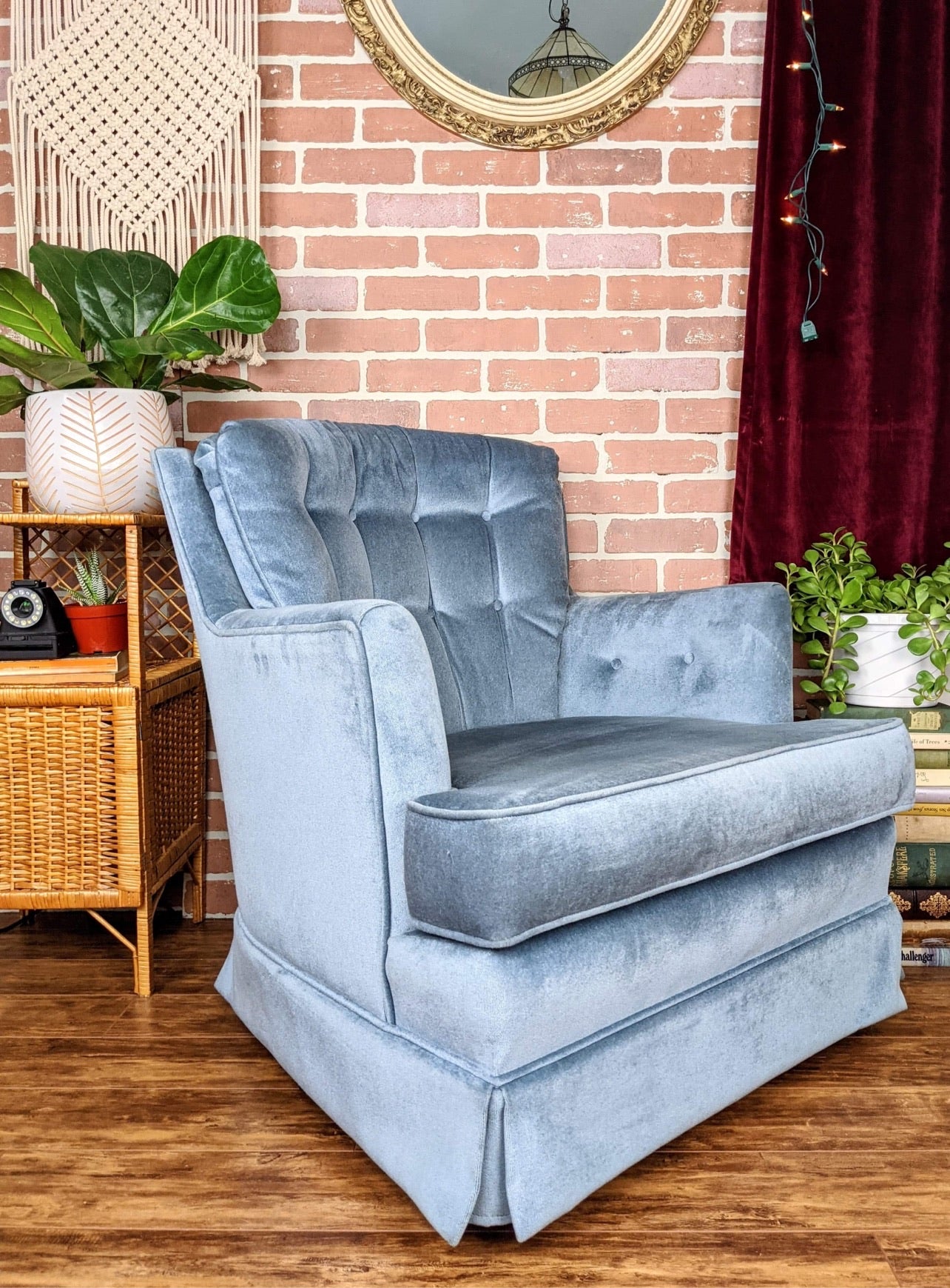 The Cozy Blue Armchair